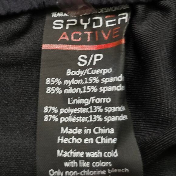 Spyder Women’s Black Lined Running Shorts Size S Gym Active - Picture 3 of 5